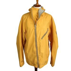 Burton AK 2L Cyclic Jacket Mens Medium Yellow Gore Tex Snowboard Shell Winter